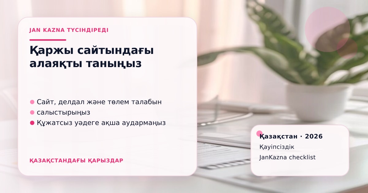 Иллюстрация ЖанКазна к материалу о как распознать мошеннический финансовый сайт