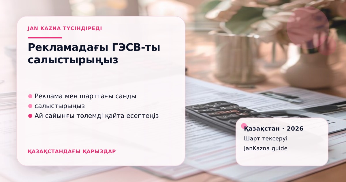 Иллюстрация ЖанКазна к материалу о гэсв в рекламе и гэсв в договоре