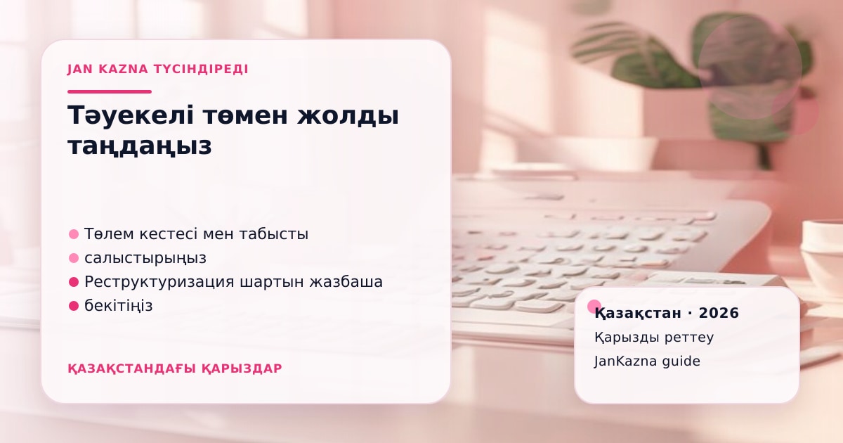 Иллюстрация ЖанКазна к материалу о реструктуризация или банкротство