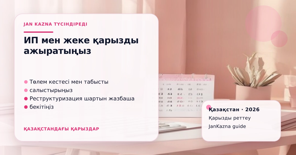 Иллюстрация ЖанКазна к материалу о банкротство ип и физлица