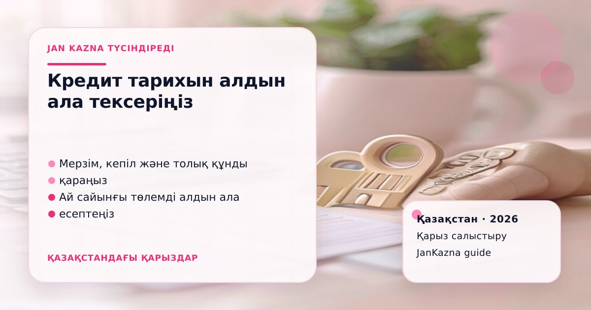 Иллюстрация ЖанКазна к материалу о кредитная история
