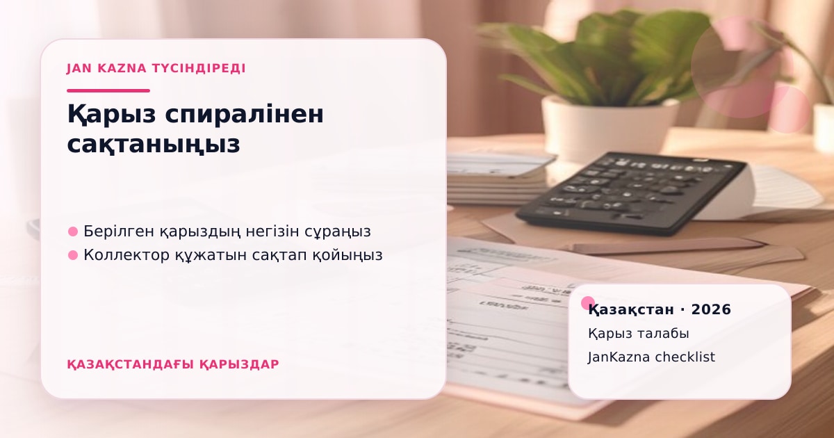 Иллюстрация ЖанКазна к материалу о коротко о кредитах в 2026 году