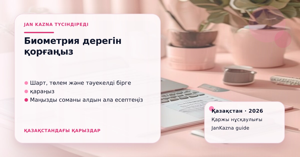 Иллюстрация ЖанКазна к материалу о биометрия в банке