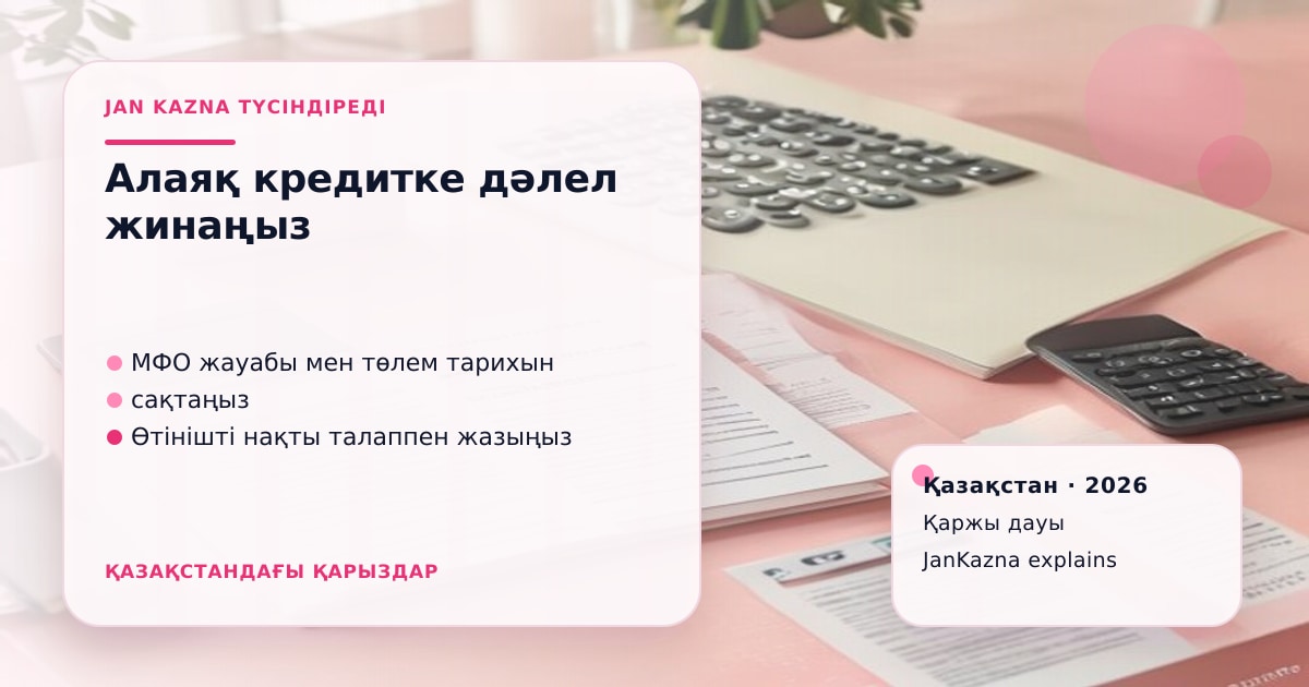 Иллюстрация ЖанКазна к материалу о что приложить к жалобе по мошенническому кредиту