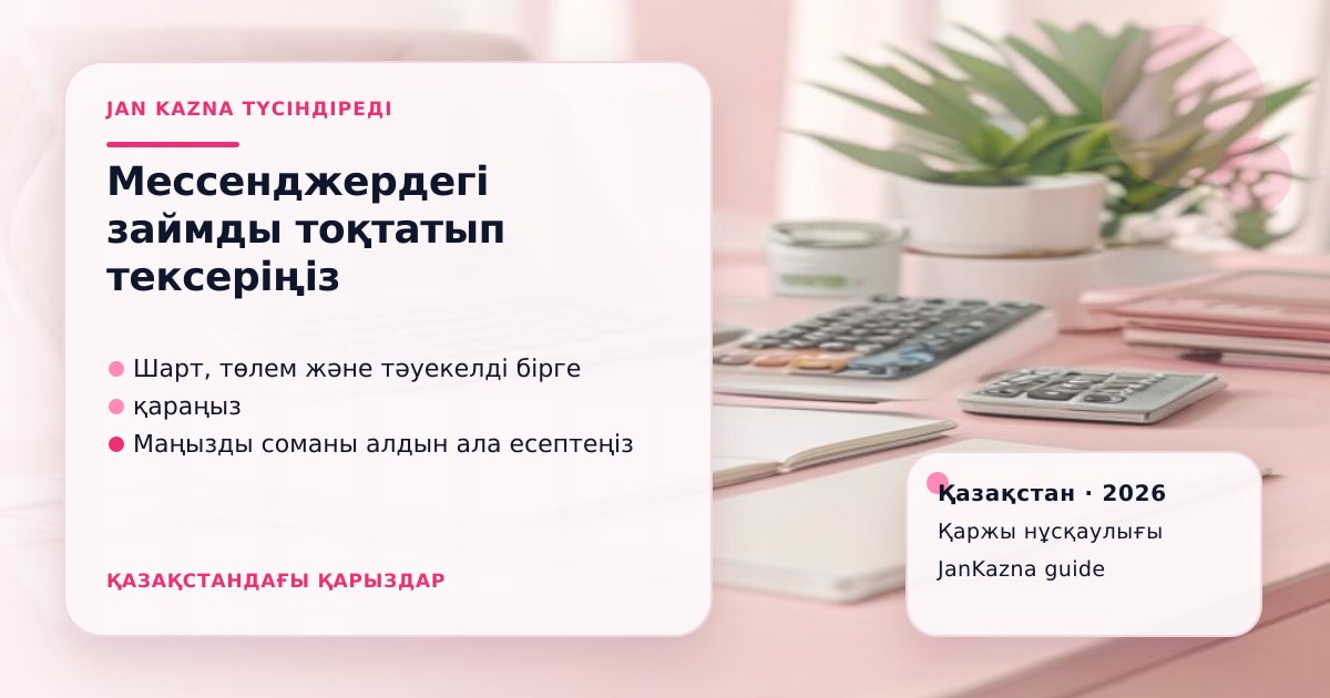 Иллюстрация ЖанКазна к материалу о займ через ватсап или телеграм
