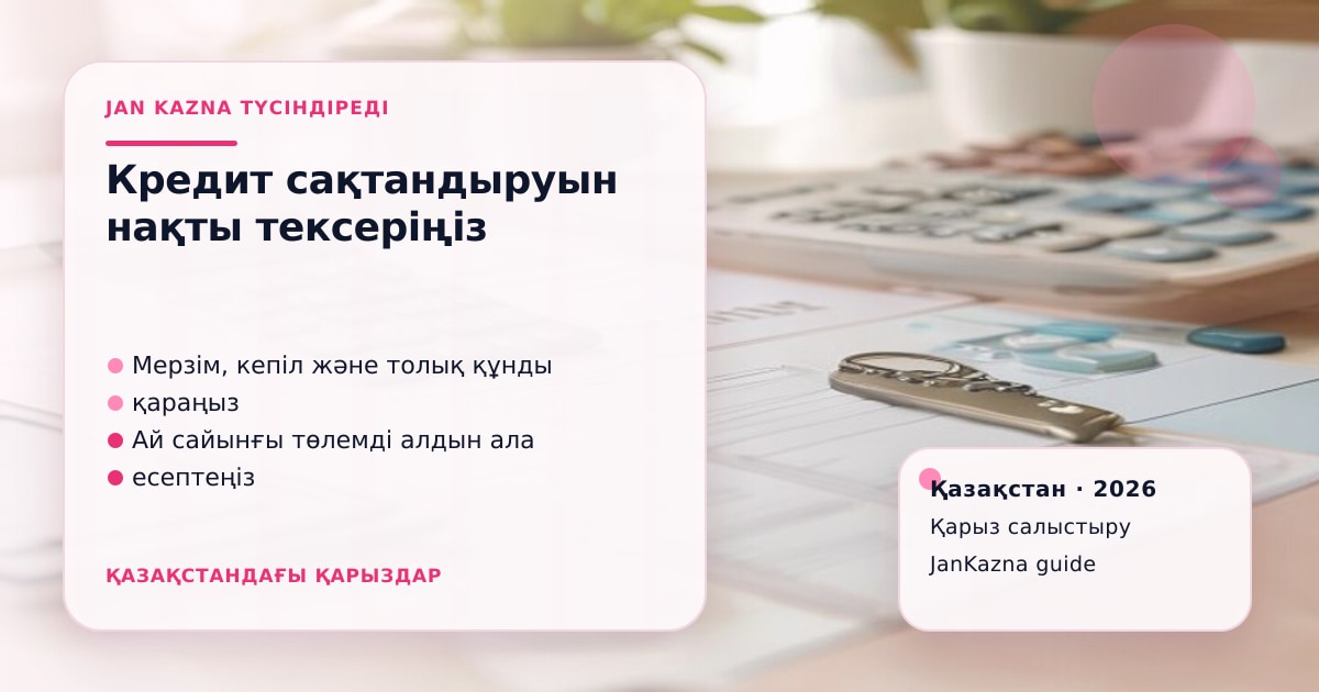Иллюстрация ЖанКазна к материалу о кредитная страховка от мошенников