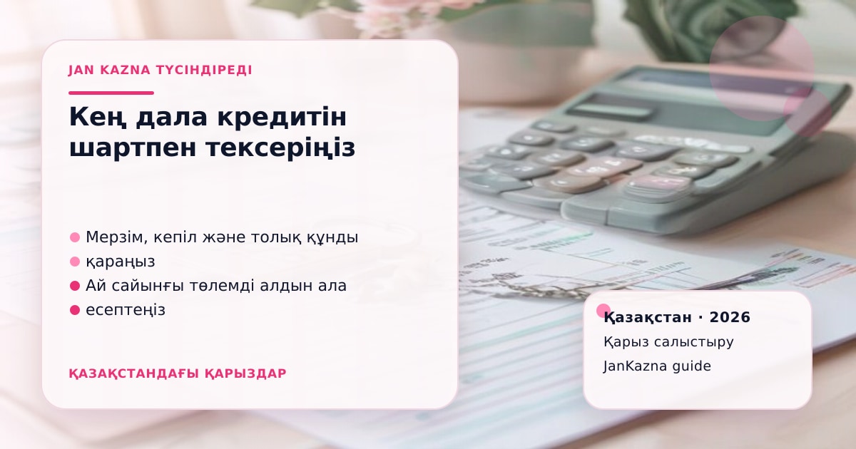 Иллюстрация ЖанКазна к материалу о кең дала в 2026 году