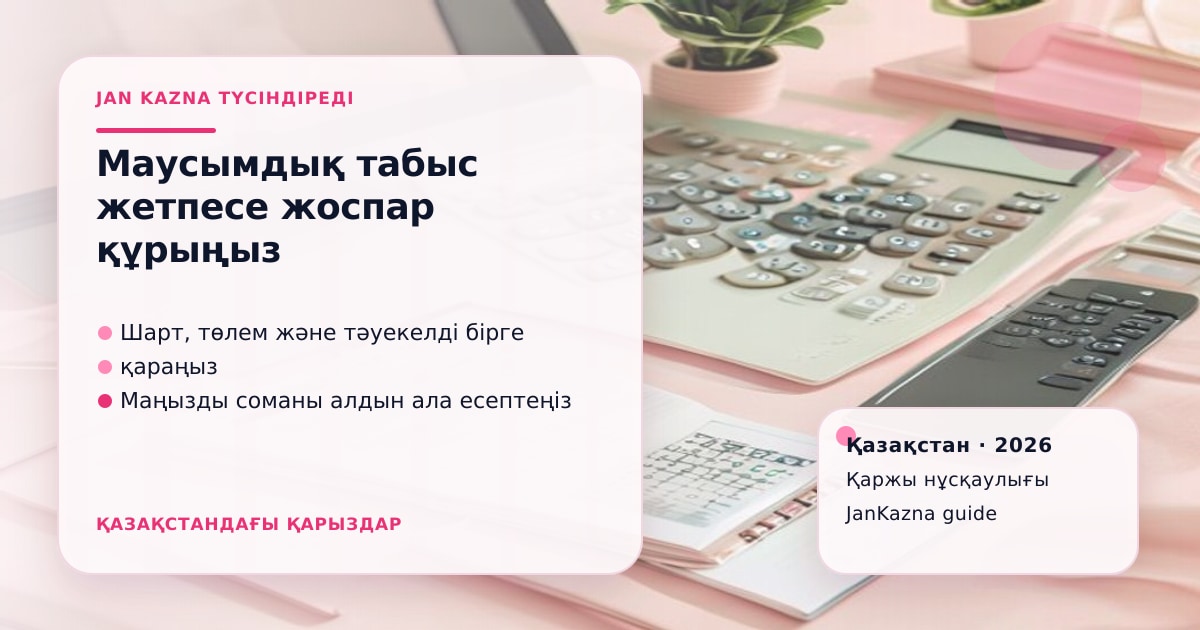 Иллюстрация ЖанКазна к материалу о что делать, если сезонный доход не покрывает платёж
