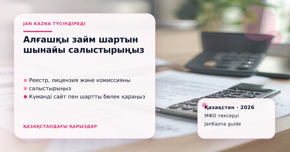 Иллюстрация ЖанКазна к материалу о топ мфо для первого займа