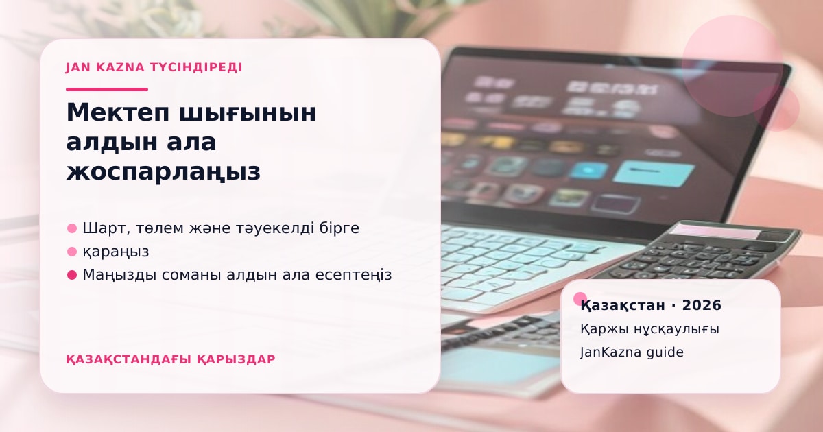 Иллюстрация ЖанКазна к материалу о подготовка к школе без августовского микрозайма