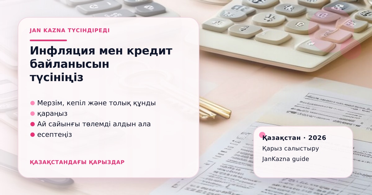 Иллюстрация ЖанКазна к материалу о потребительское кредитование и инфляция