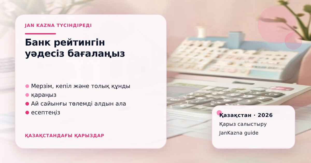 Иллюстрация ЖанКазна к материалу о топ банков по потребкредитам