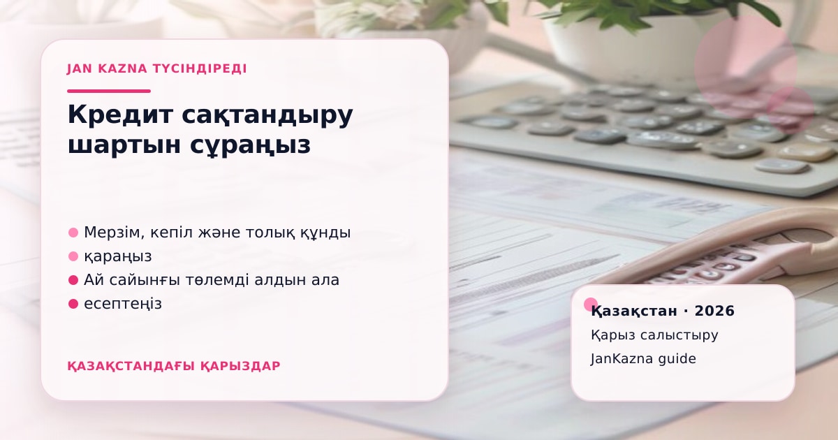 Иллюстрация ЖанКазна к материалу о страховка по кредиту