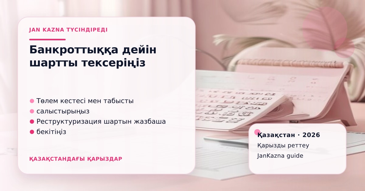 Иллюстрация ЖанКазна к материалу о банкротство физических лиц через электронное правительство