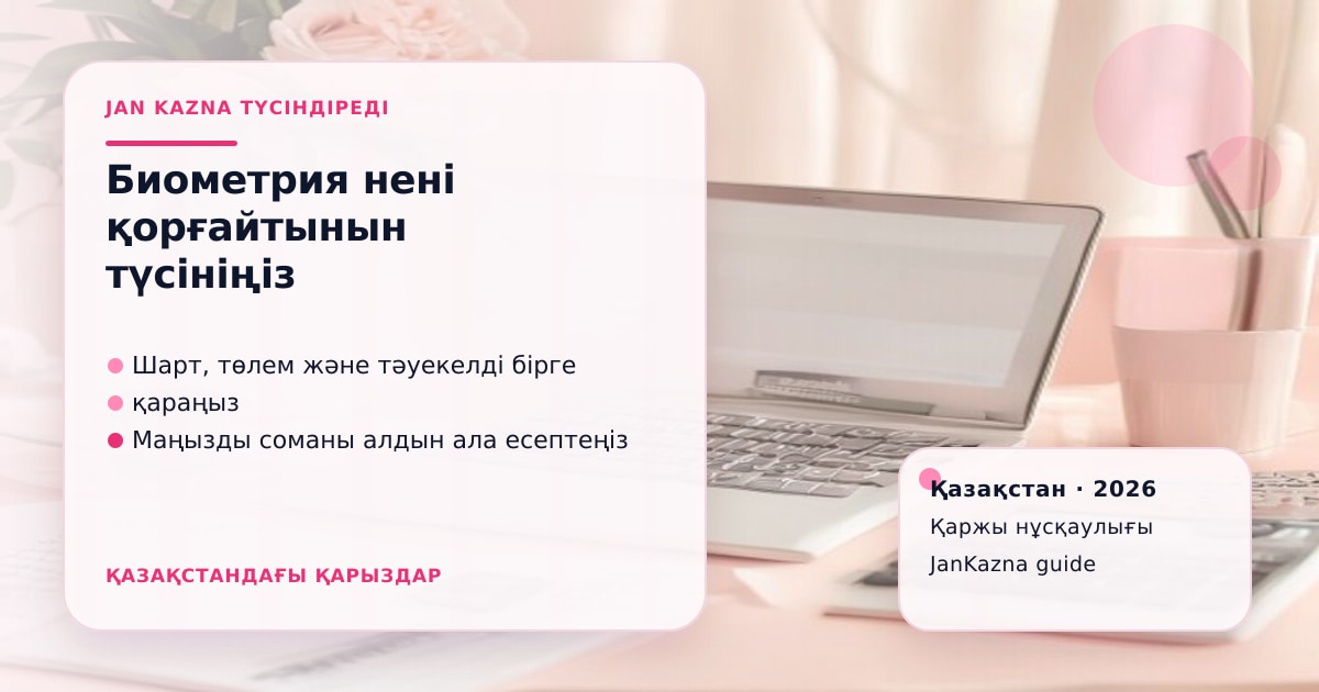 Иллюстрация ЖанКазна к материалу о биометрия при выдаче займа