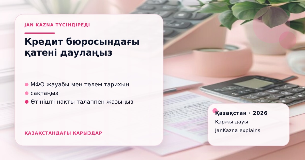 Иллюстрация ЖанКазна к материалу о кредитное бюро