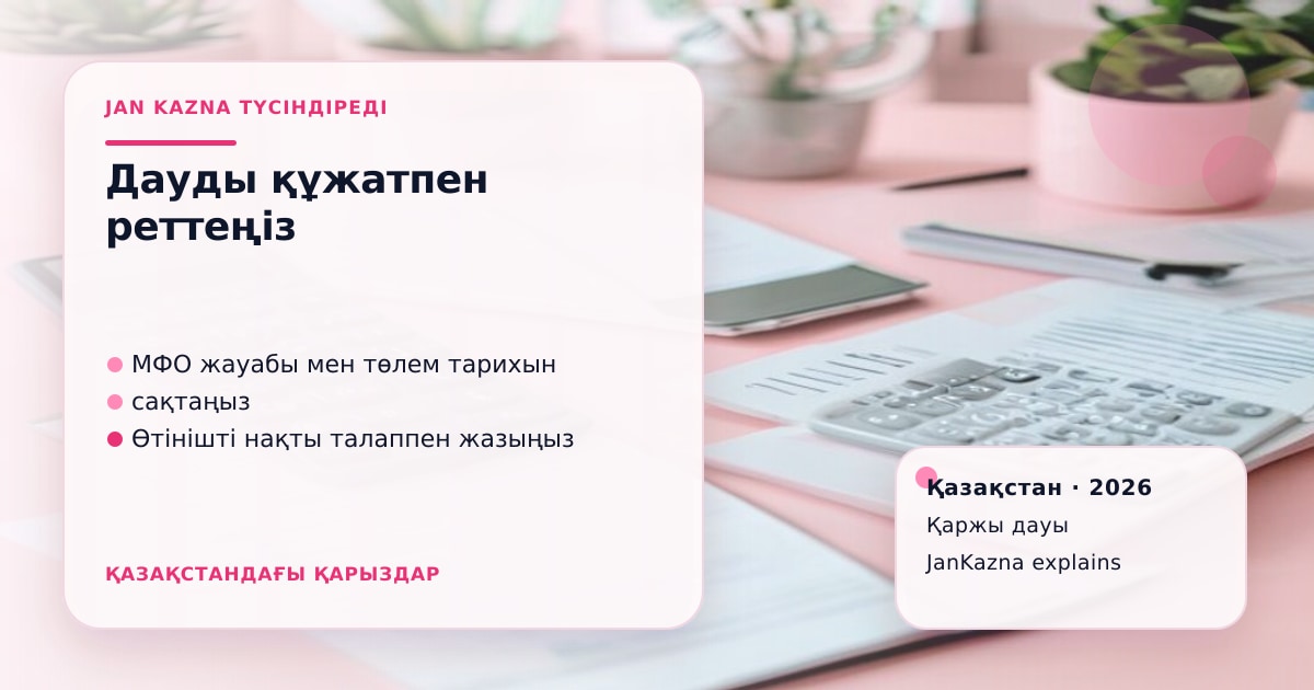Иллюстрация ЖанКазна к материалу о жалоба на банк или мфо