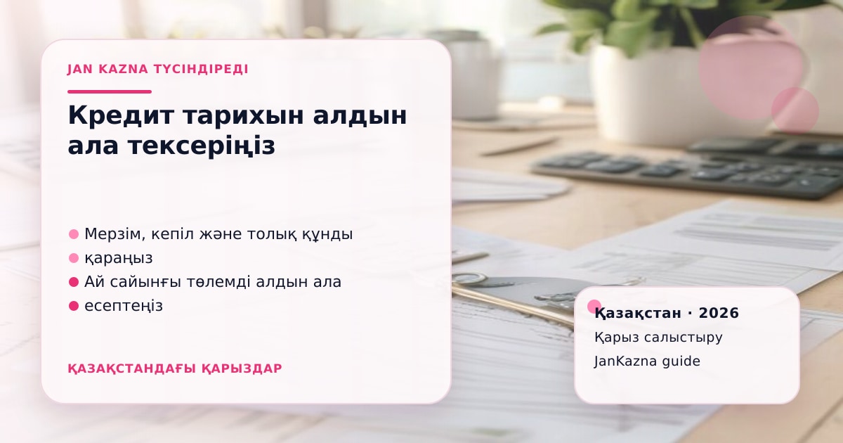 Иллюстрация ЖанКазна к материалу о кредитная история после просрочки