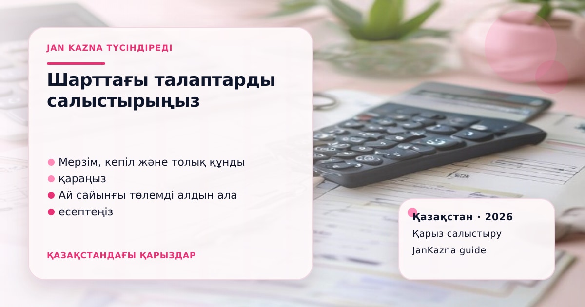 Иллюстрация ЖанКазна к материалу о льготное кредитование мсб летом 2026