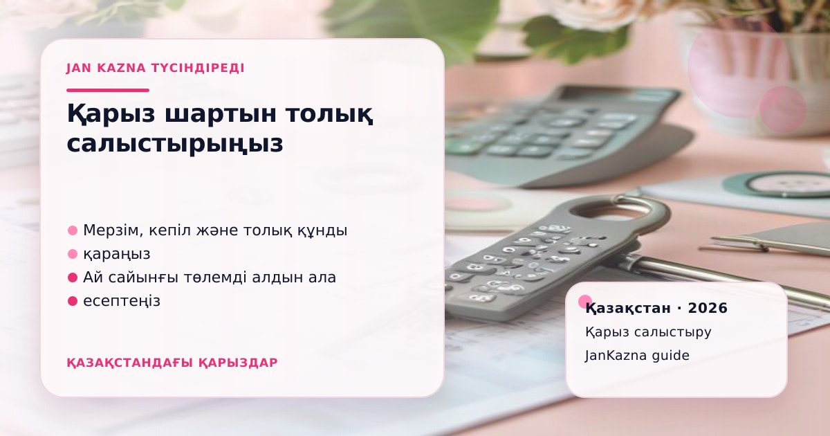 Иллюстрация ЖанКазна к материалу о кредитное товарищество